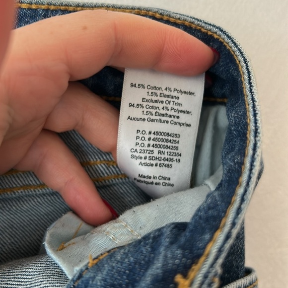 Sunday Best denim shorts. Non-distressed, zip fly, frayed edge. Size M (28-29) - Picture 7 of 7